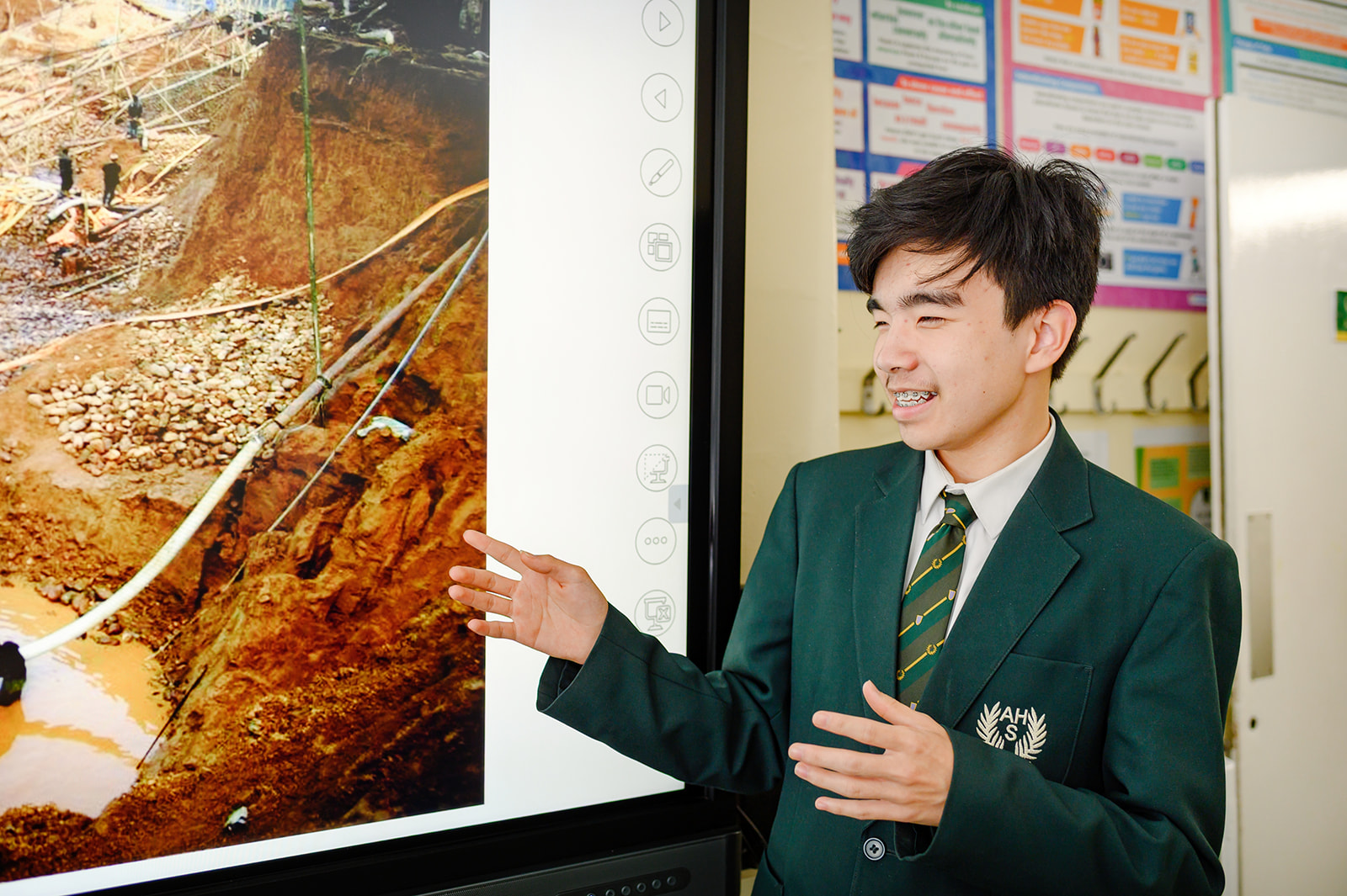 Pupil doing a presentation