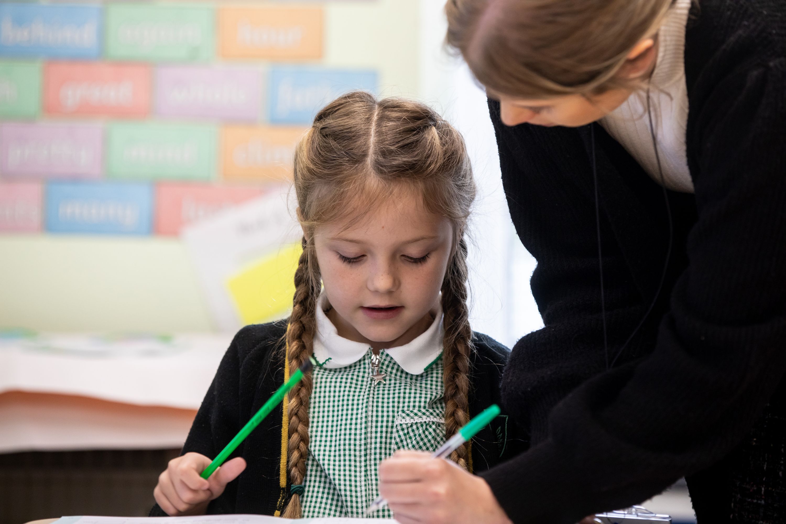 Pupil working 