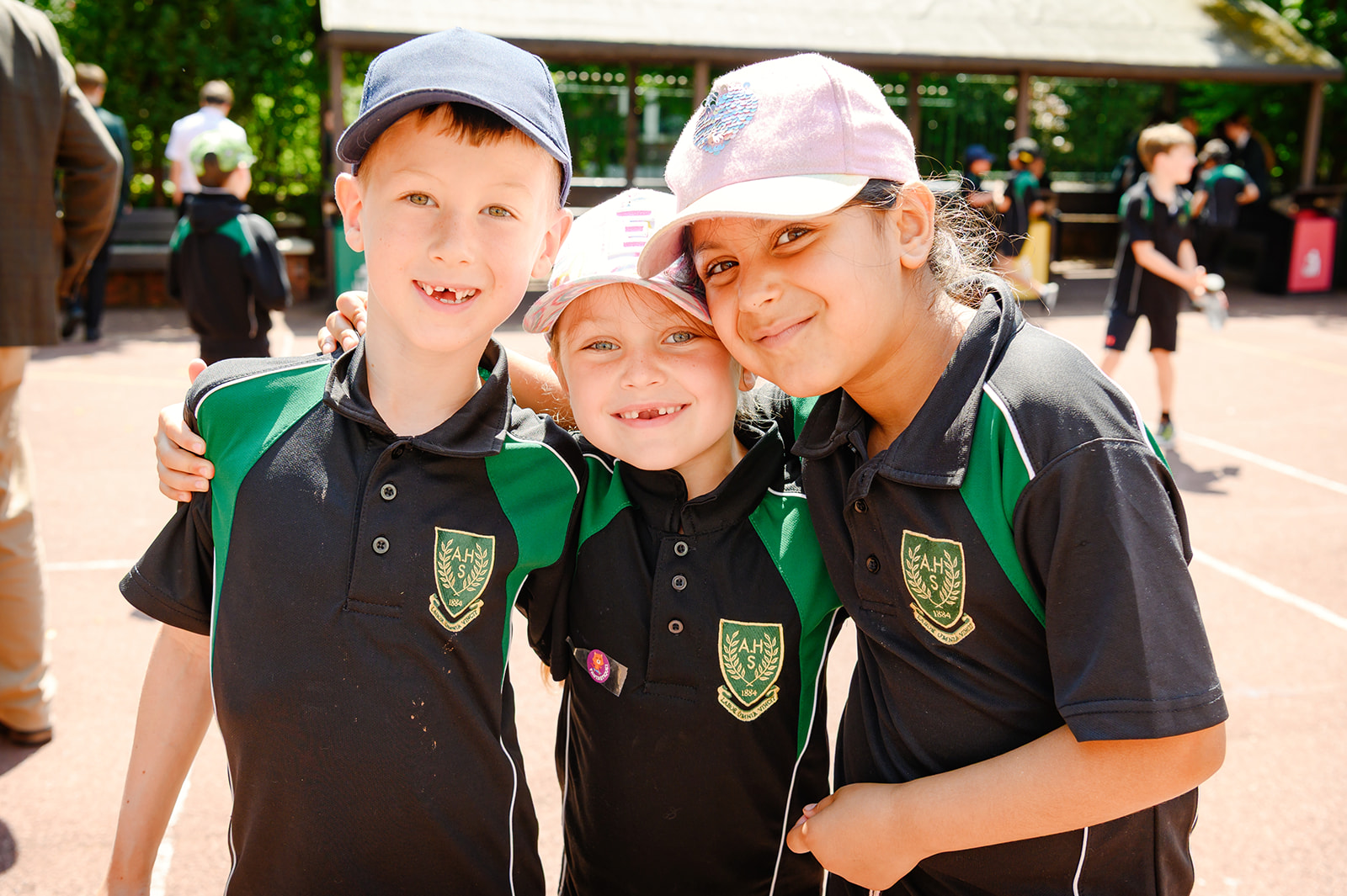 young children in school yard