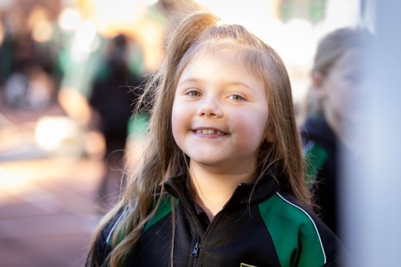 Young girl smiling 