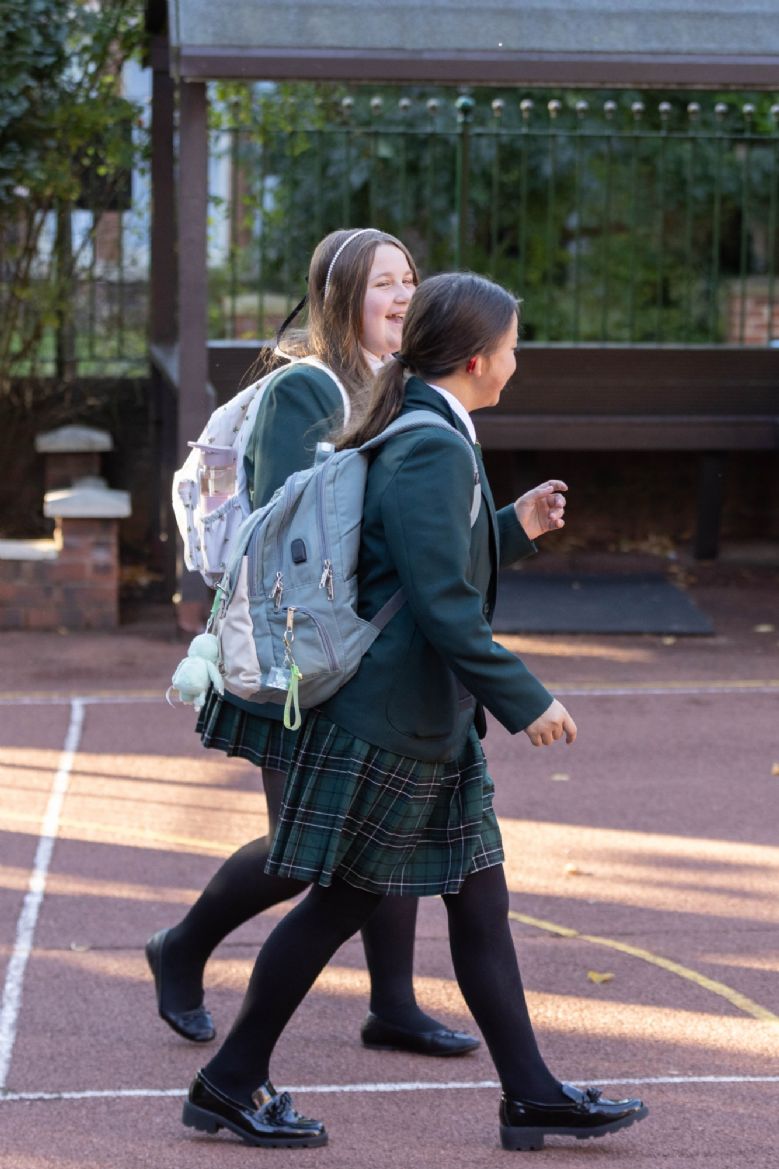 Senior Child in the school yard